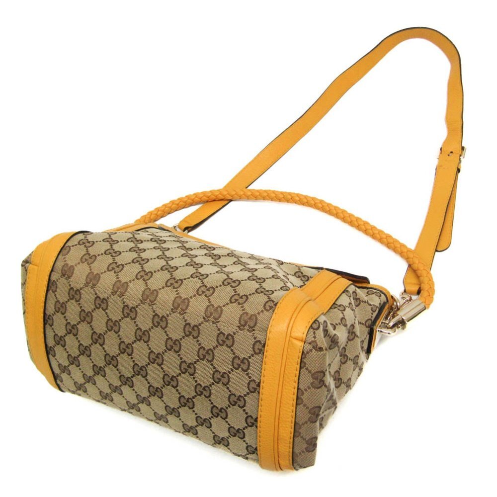 GUCCI Authentic Cream Leather Shoulder Bag - Picture 3 of 16